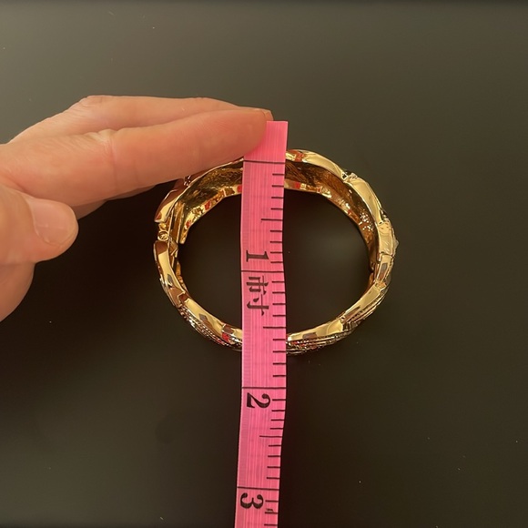 18K Gold Plated Cuff Bracelet- Women - Picture 6 of 7